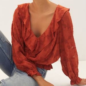 Floral Blouse by Anthropologie